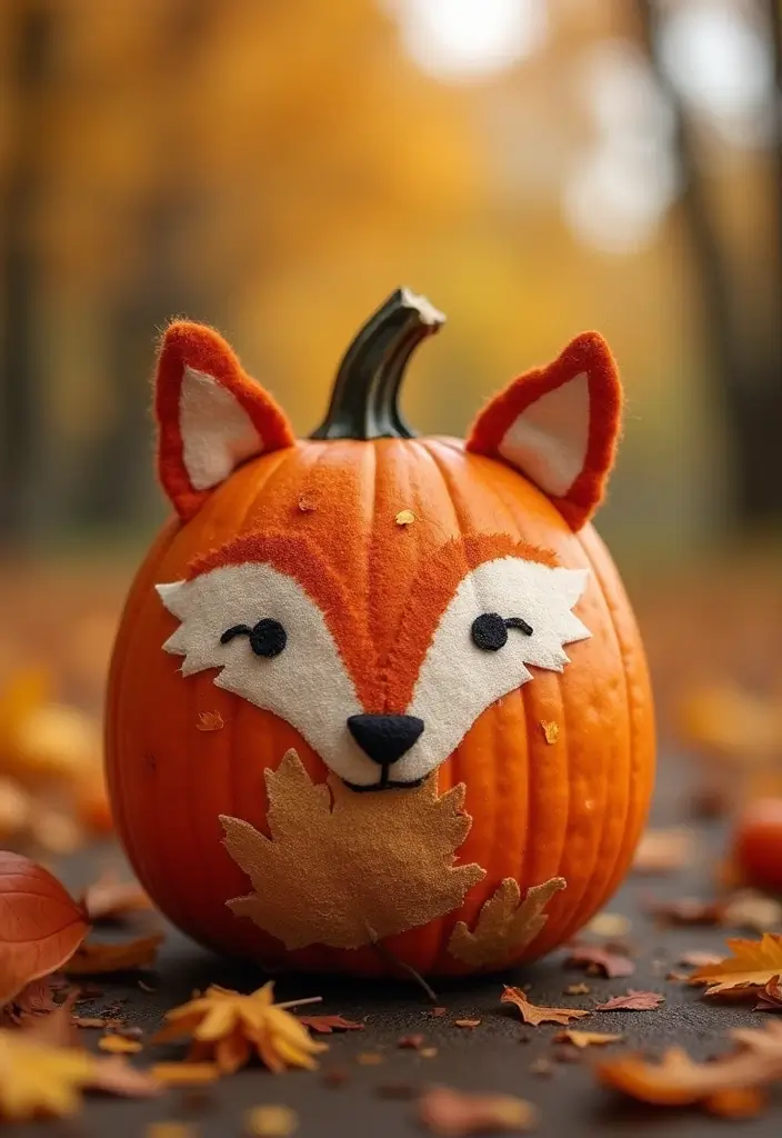 30 No-Carve Pumpkin Decorating Ideas for Hassle-Free Halloween - 14. Animal-Themed Pumpkins