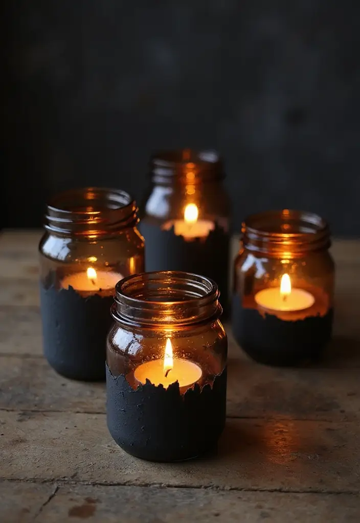 Creepy Candle Holders - Spooky Indoor DIY Halloween Decorations
