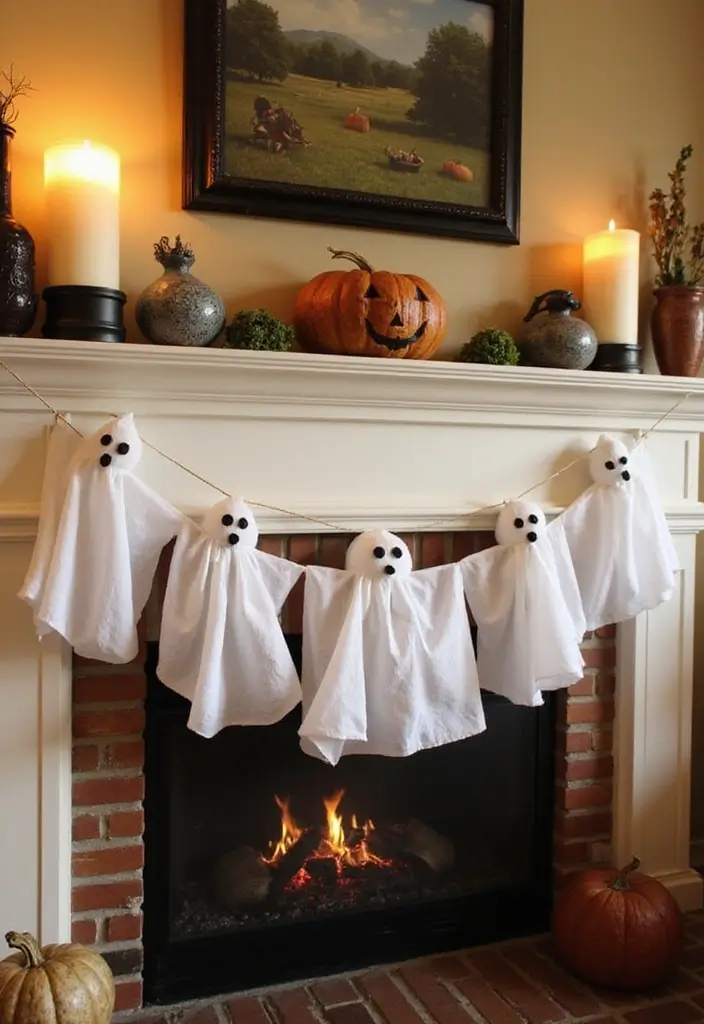 Ghostly Garlands - Spooky DIY halloween decorations for inside