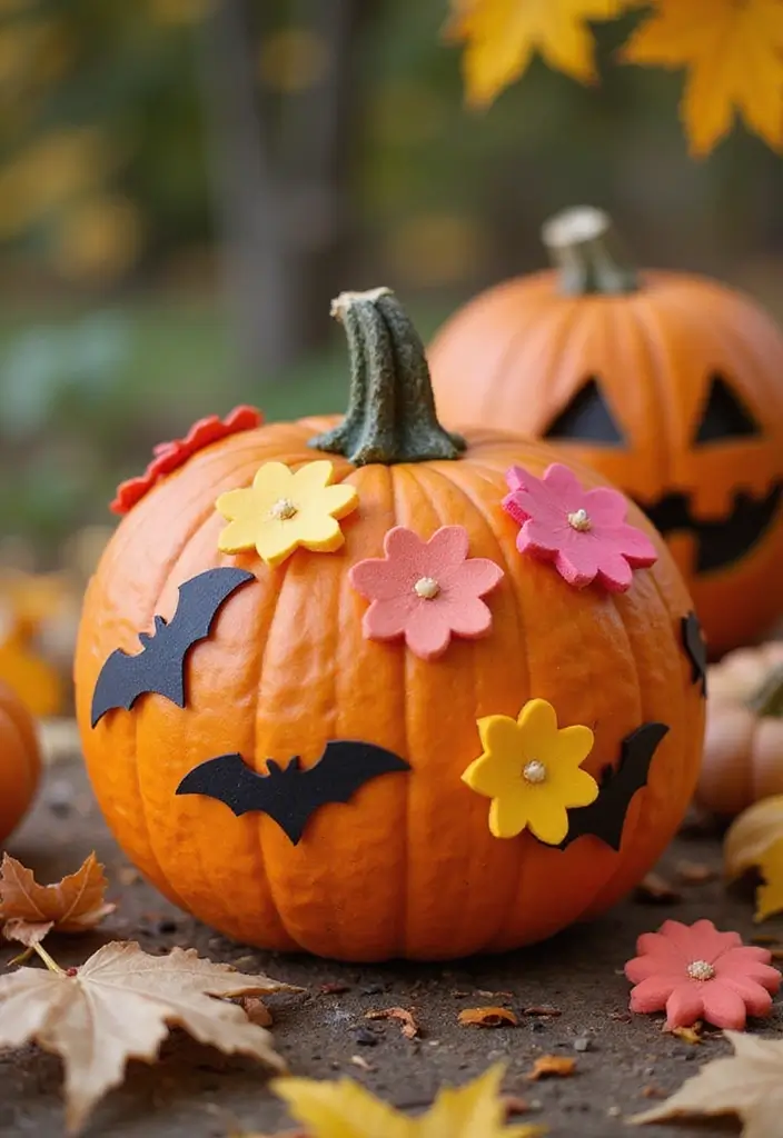 30 No-Carve Pumpkin Decorating Ideas for Hassle-Free Halloween - 20. Craft Foam Pumpkins