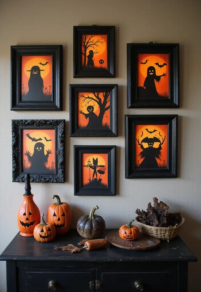 Haunted Picture Frames - Spooky Indoor DIY Halloween Decorations