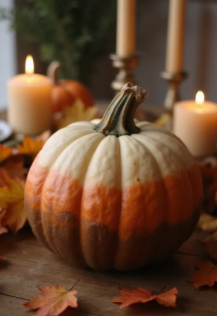 30 No-Carve Pumpkin Decorating Ideas for Hassle-Free Halloween - 16. Ombre Pumpkins