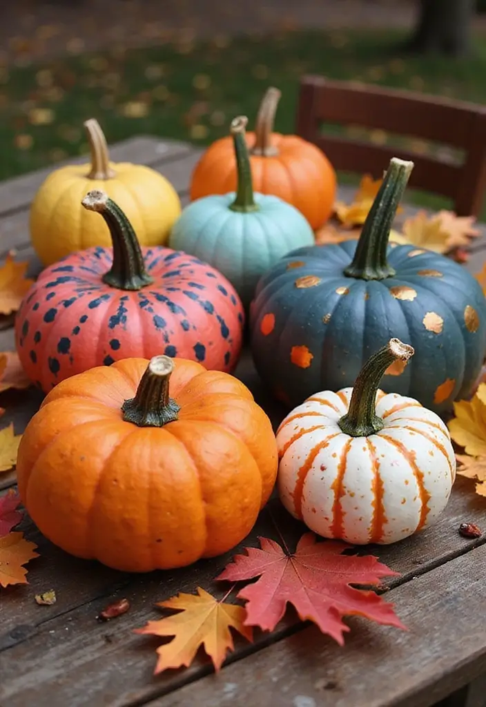 30 No-Carve Pumpkin Decorating Ideas for Hassle-Free Halloween - 3. Painted Pumpkin Designs