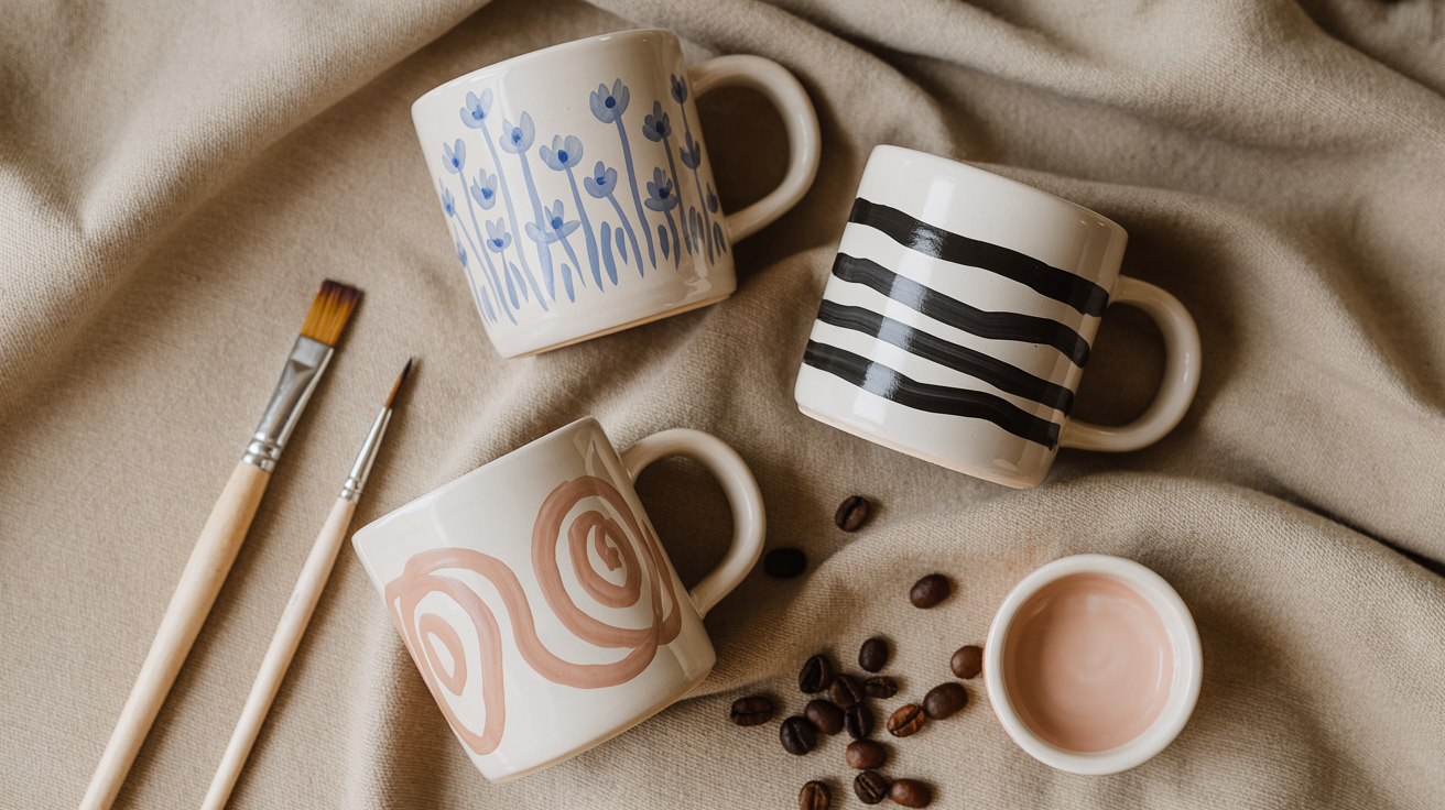 13 Easy Pottery Painting Mug Ideas for DIY Beginners