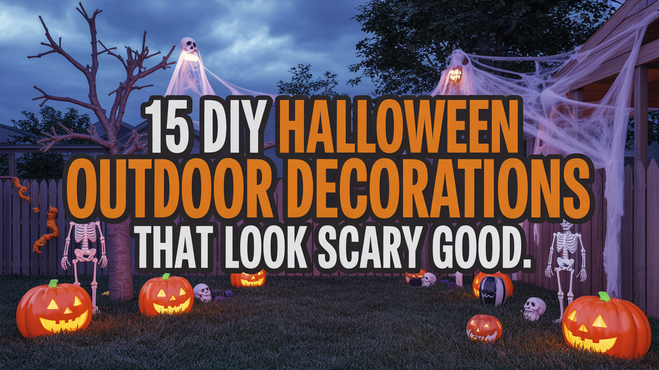 12 DIY Halloween Outdoor Decorations That Look Scary Good